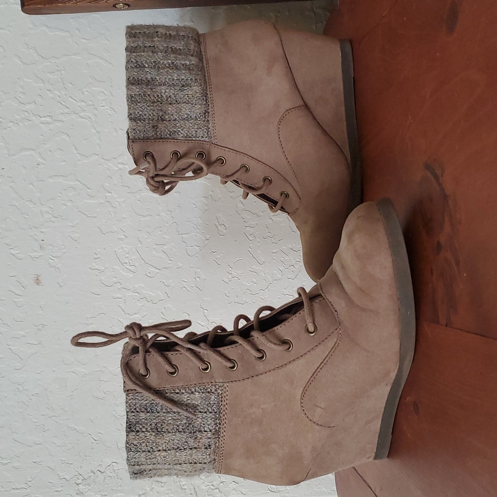 Wedge booties